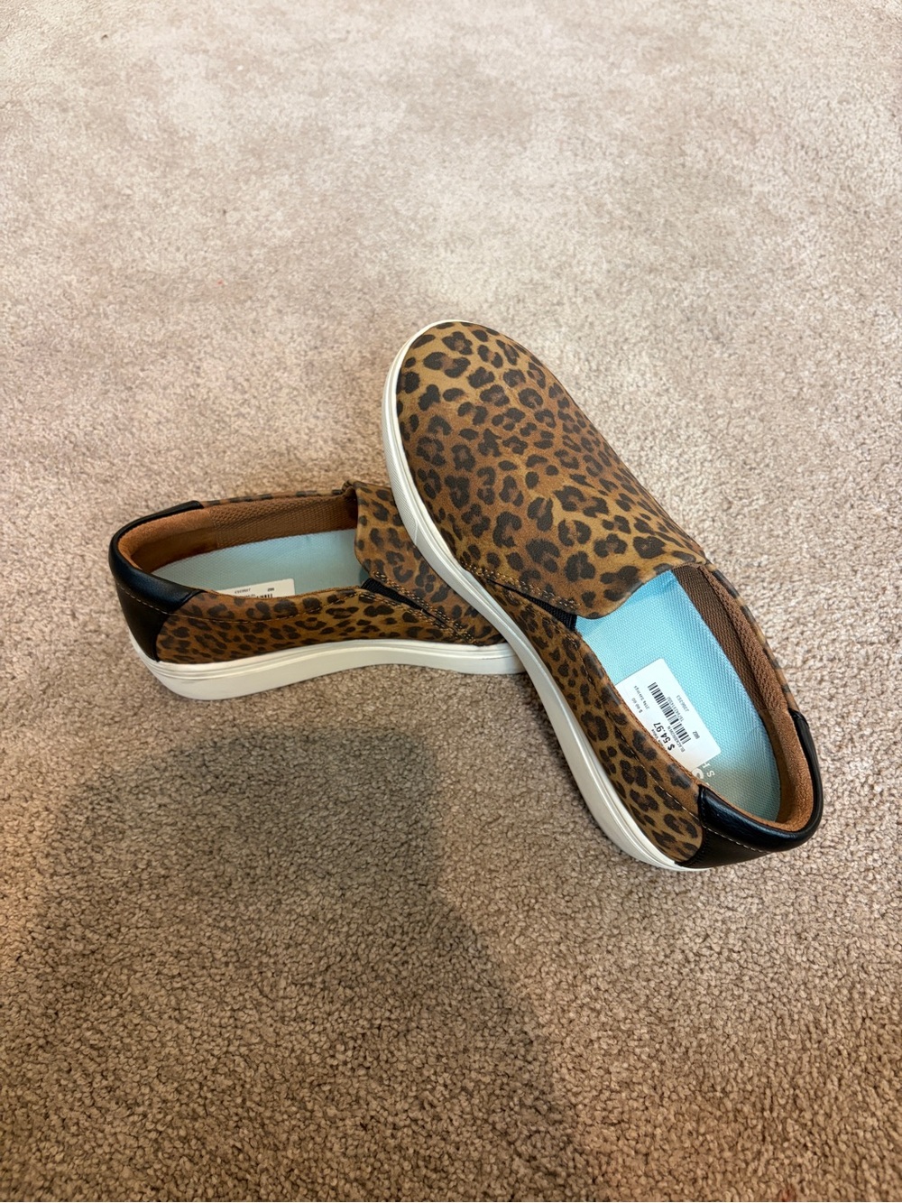 Nordstrom Dr. Scholls  Madison Leopard-Print Slip-On Espadrilles - Brown & Black